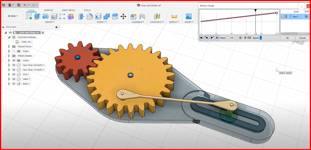 Gear and Slider Modeling